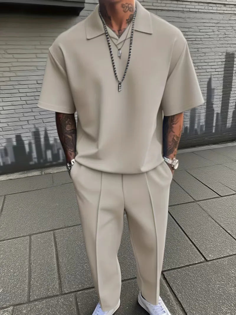 Ensemble Polo et Pantalon Droit Homme