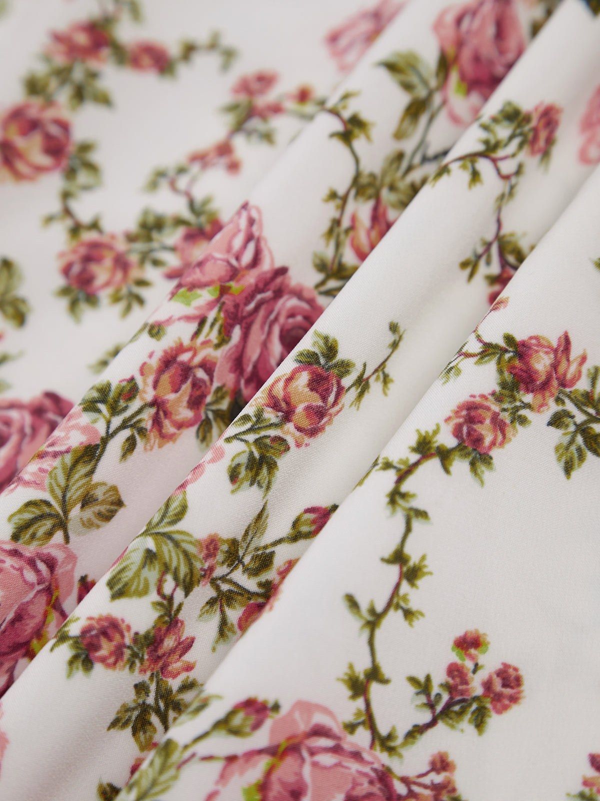 Ruœgy Robe Midi Fleurie Rose
