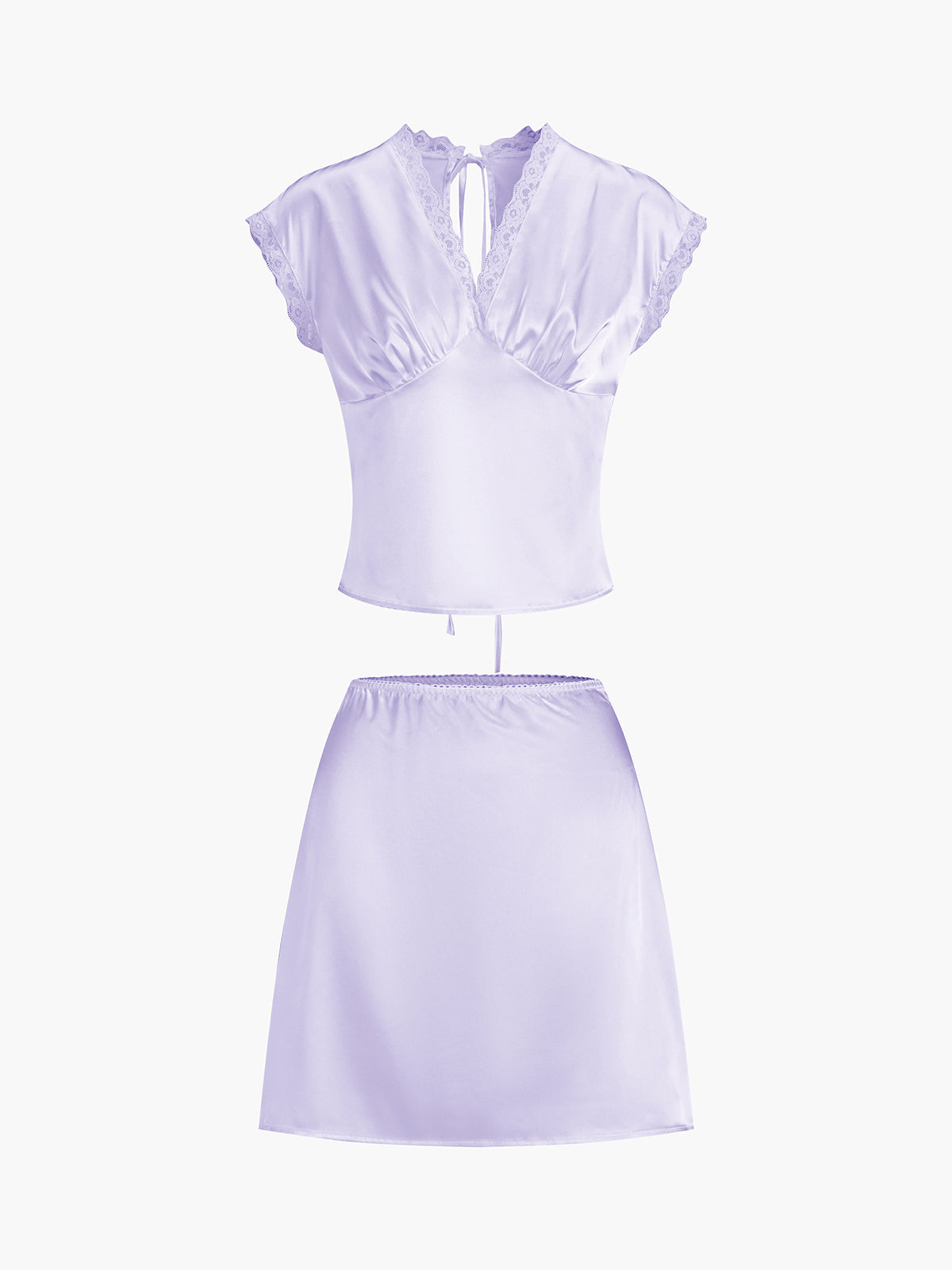 Ruœgy Ensemble Jupe Satin Femme