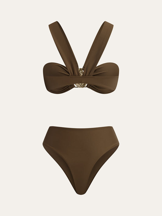 Ruœgy Bikini à Anneau Métallique Femme