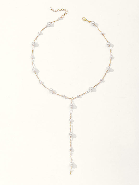 Ruœgy Pearl Drop Y-Necklace