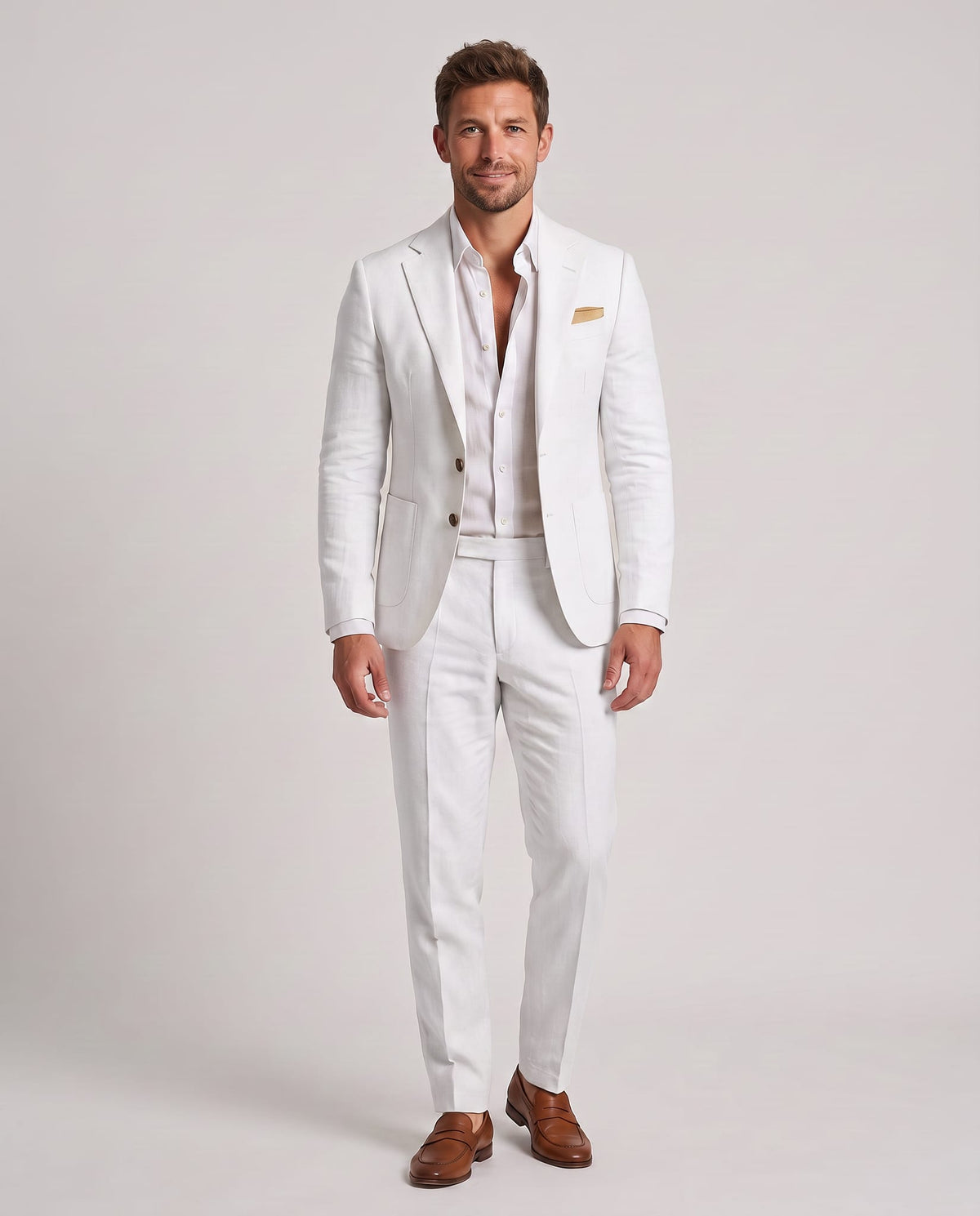 Costume Lin pour Mariage Homme