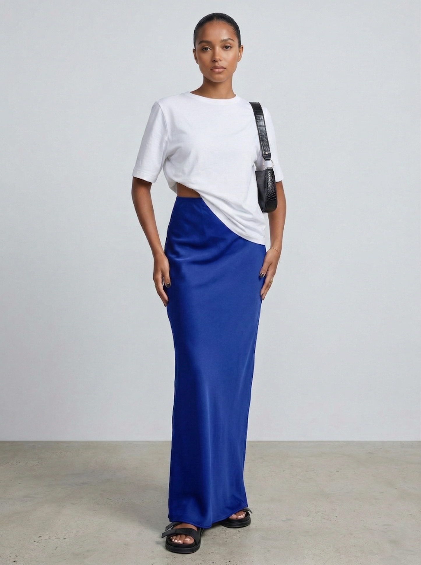 Ruœgy Jupe Satin Maxi Femme
