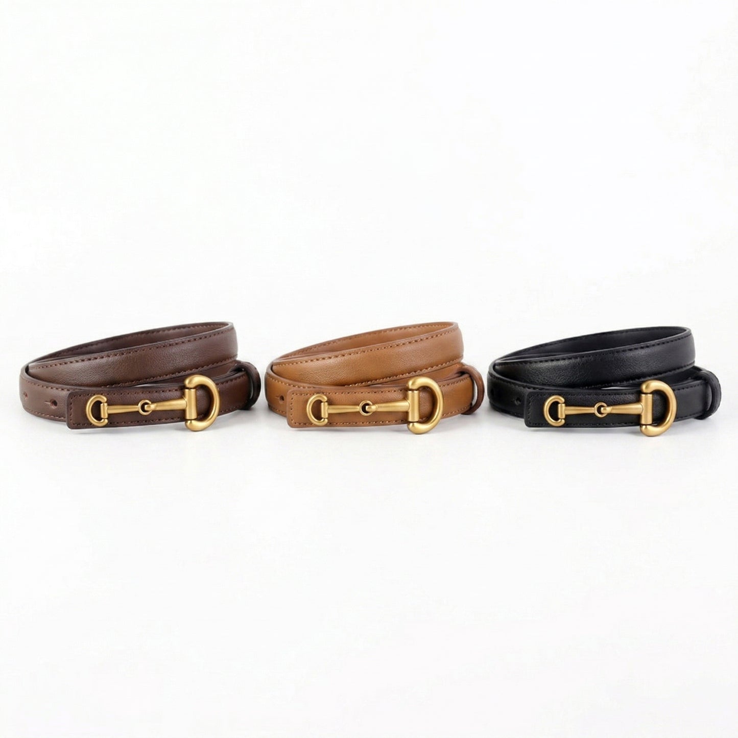 Ruœgy Ceinture Fine à Boucle Mors Femme