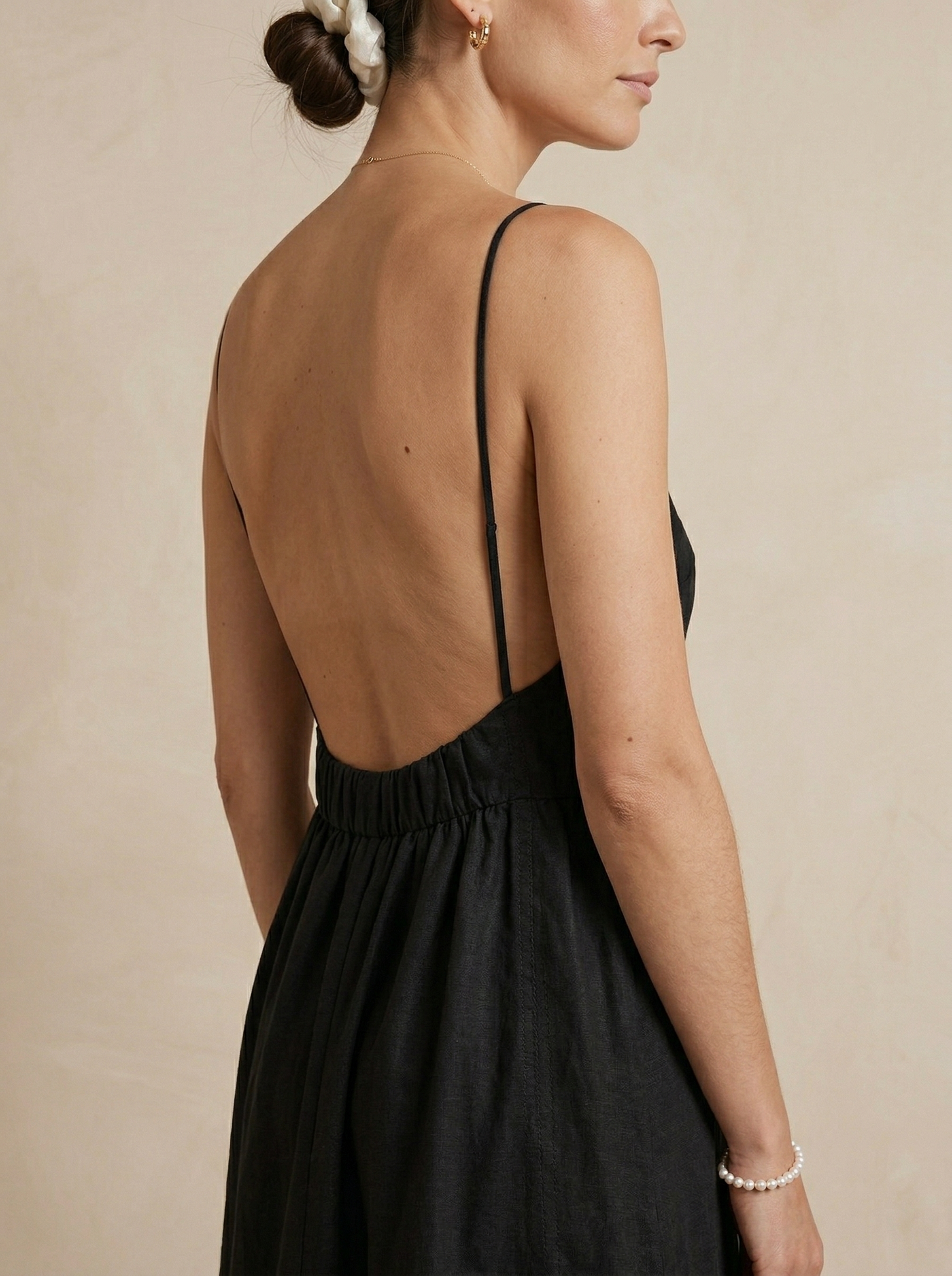 Ruœgy Robe Dos Nu Longue Élégante Femme