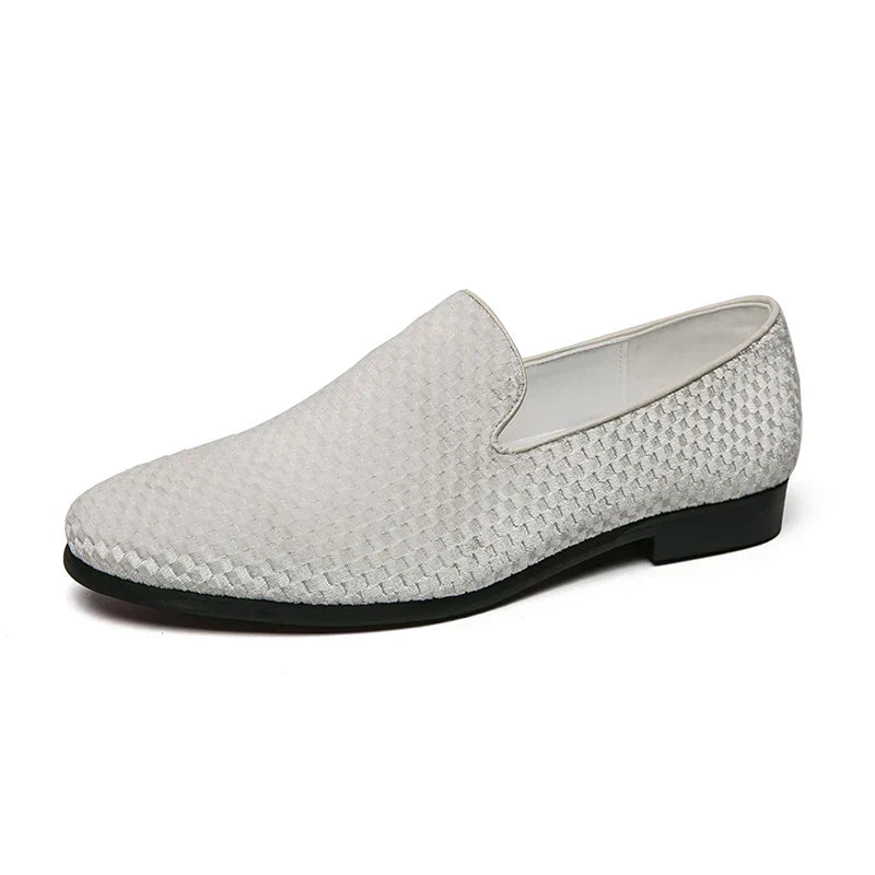 Mocassin Tressé Brillant Homme