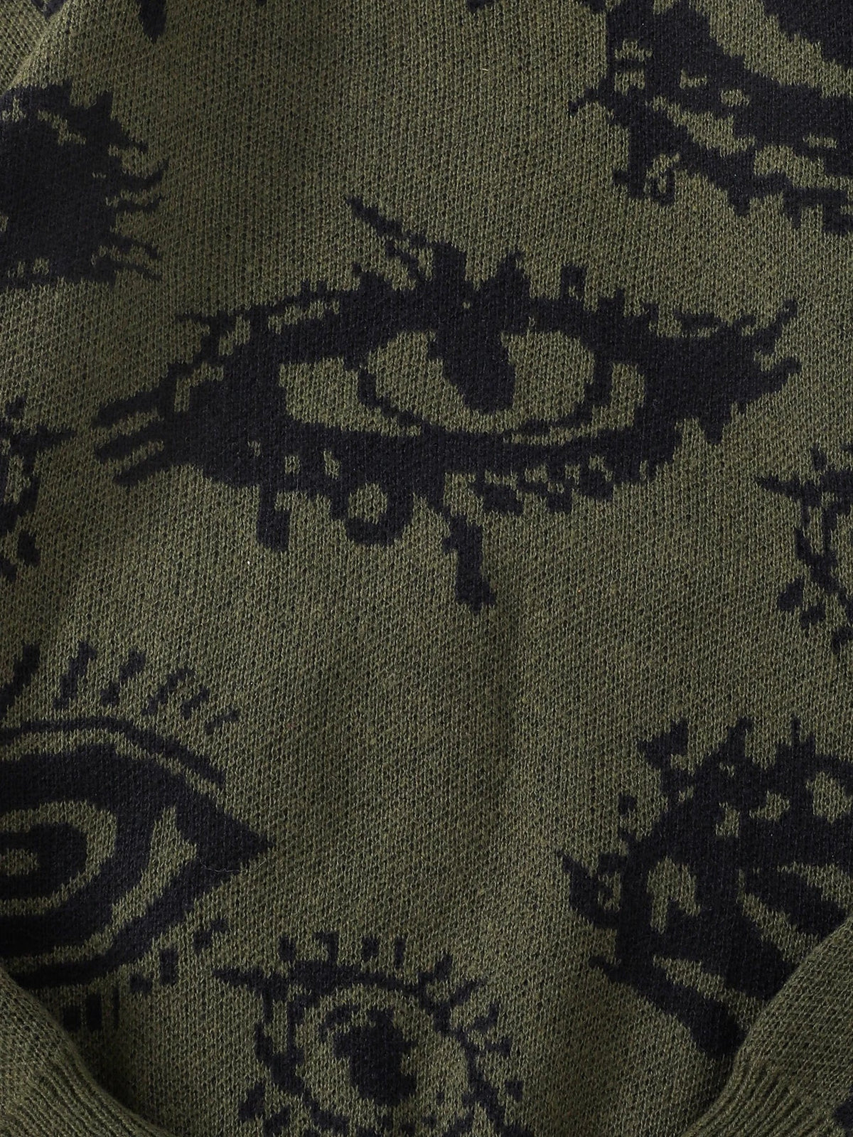 Pull Grunge à Motif Œil Homme