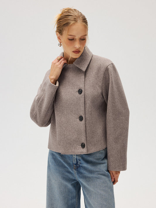 Ruœgy Manteau Laine À Col Femme