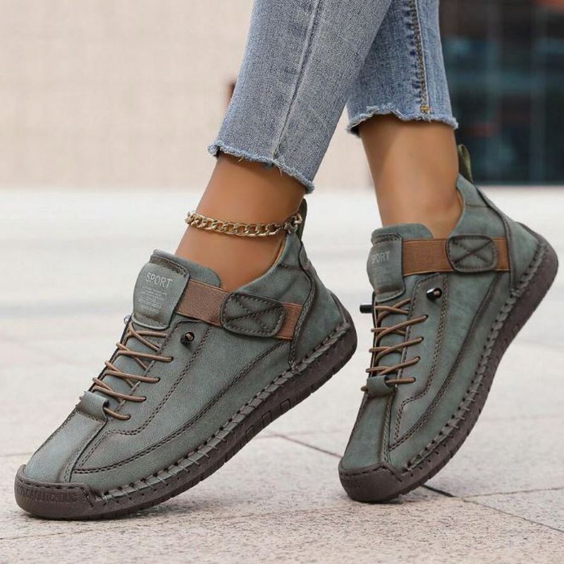 Ruœgy Baskets Montantes Orthopédiques à Lacets Femme