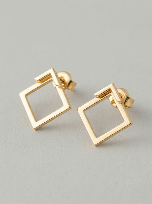 Ruœgy Boucles d’oreilles Carrées Femme