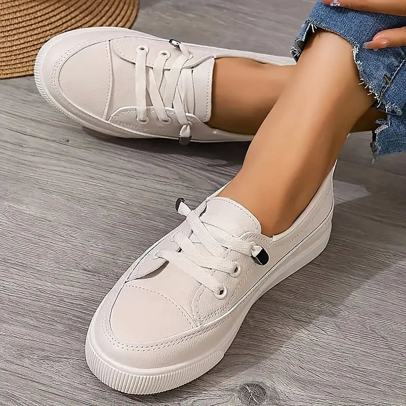 Ruœgy Baskets Orthopédiques à Lacets en Toile Femme