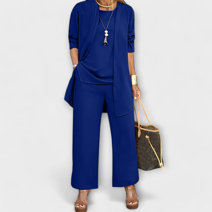 Ruœgy Ensemble 3 Pièces Gilet Long Femme