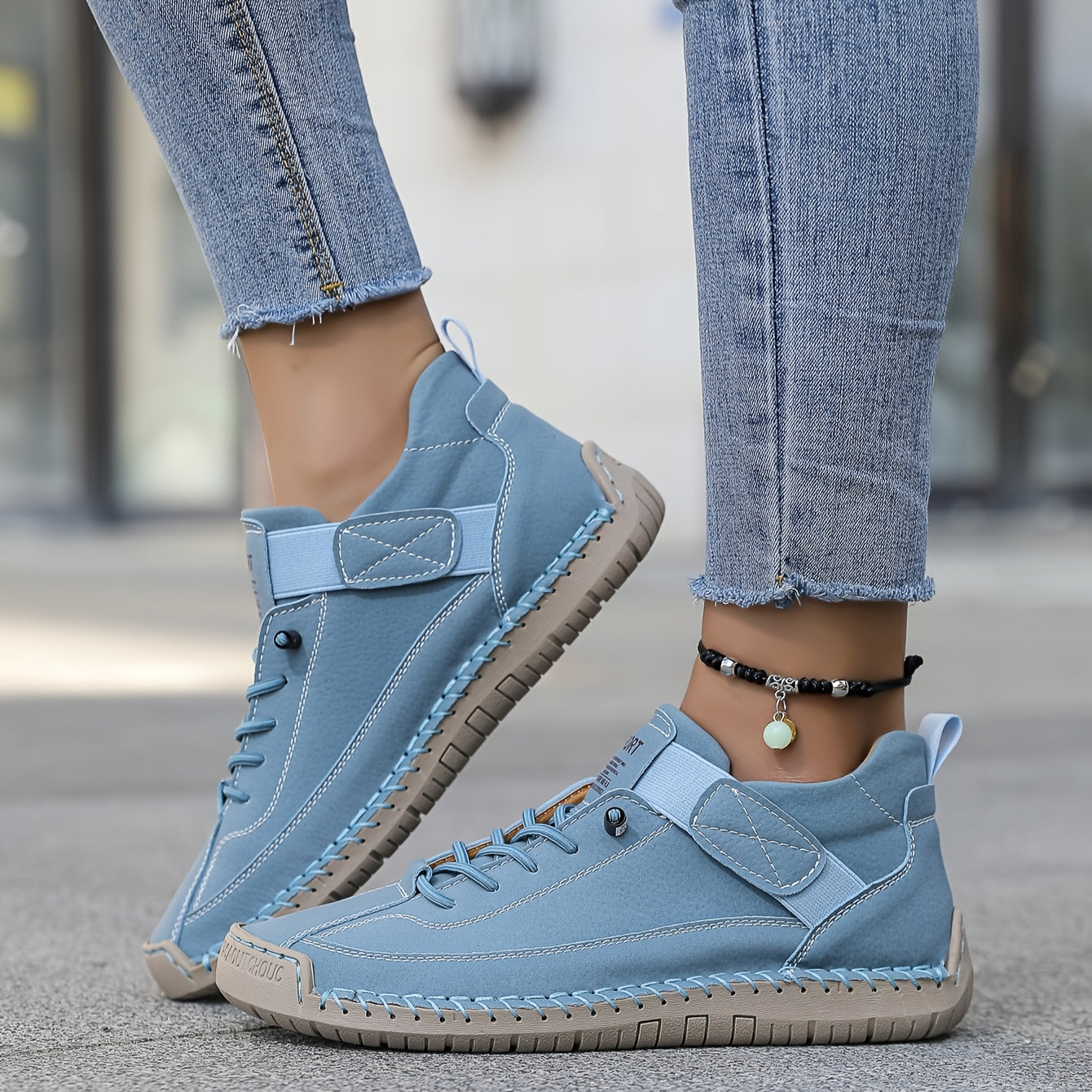 Ruœgy Baskets Montantes Orthopédiques à Lacets Femme
