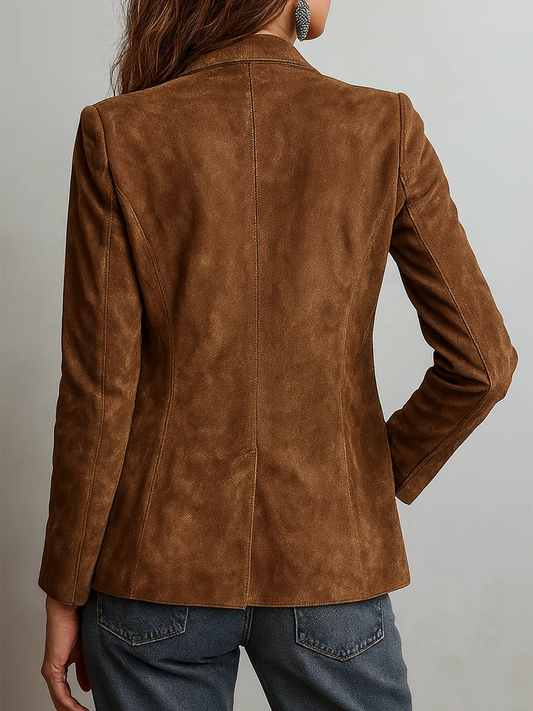 Ruœgy Blazer En Suédine Femme