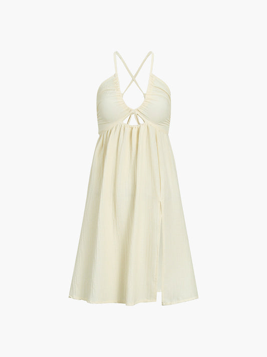 Ruœgy Robe Midi Dos Nu Femme