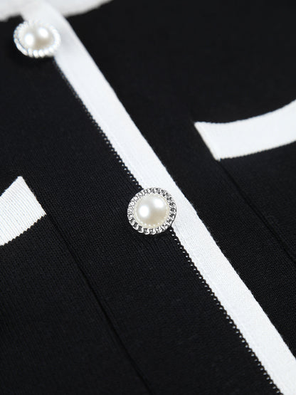 Ruœgy Robe Courte en Maille Sans Manches Femme