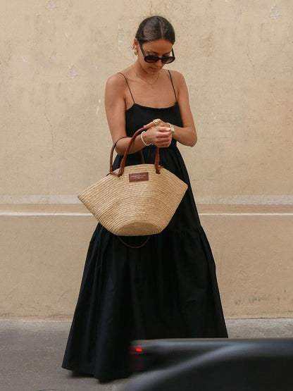 Ruœgy Robe Dos Nu Longue Élégante