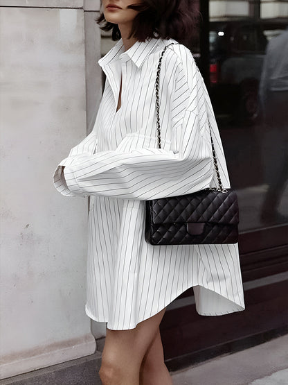 Ruœgy Oversized Striped Shirt