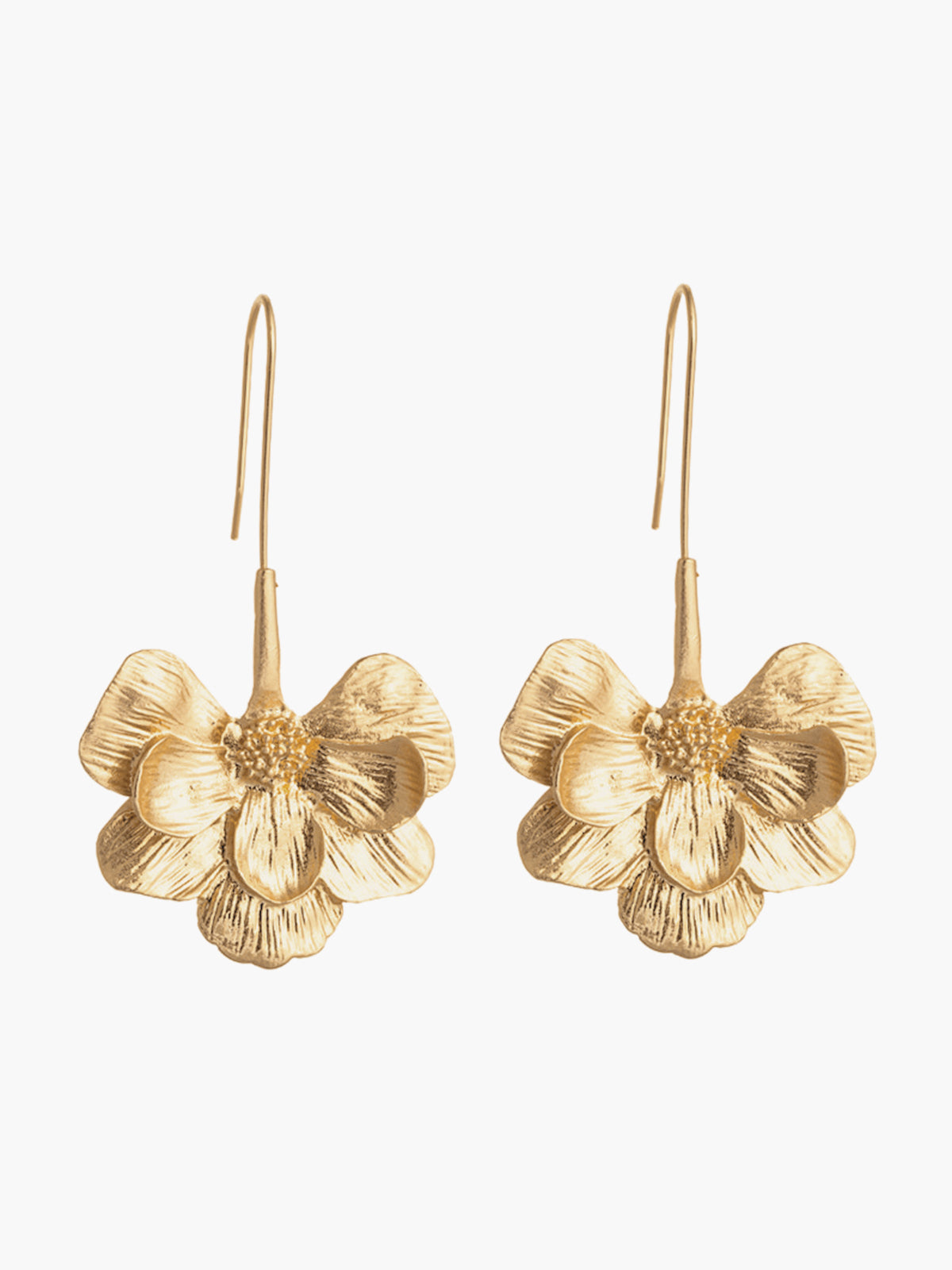 Ruœgy Boucles d’Oreilles Fleur Dorées Femme