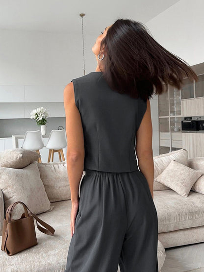 Ruœgy Ensemble Gilet Pantalon Femme