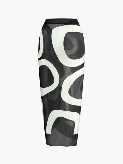 Ruœgy Paréo de Plage en Chiffon Femme