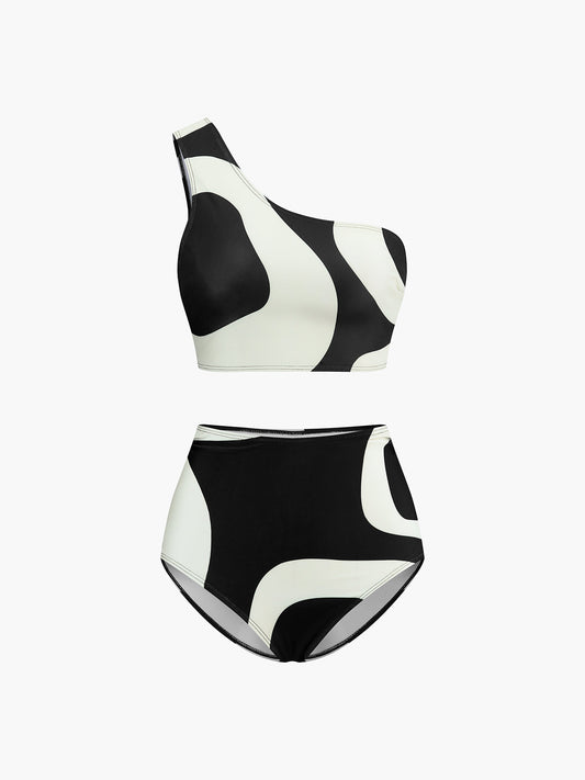 Ruœgy Bikini Asymétrique Bicolore Femme