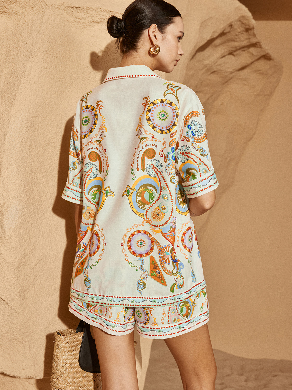 Ruœgy Polo Print Shorts Set