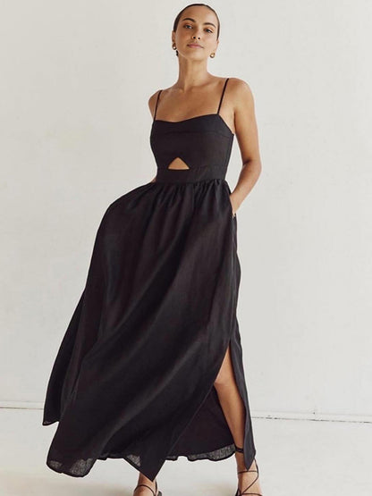 Ruœgy Sleeveless Cut Out Maxi Dress