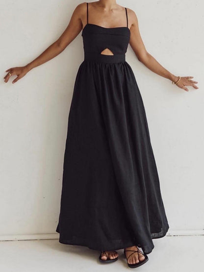 Ruœgy Sleeveless Cut Out Maxi Dress