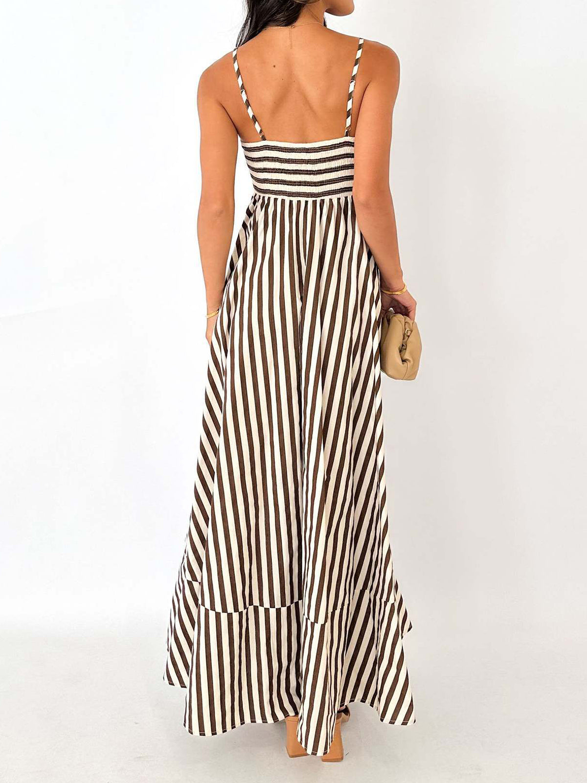 Ruœgy Striped Cami Maxi Dress