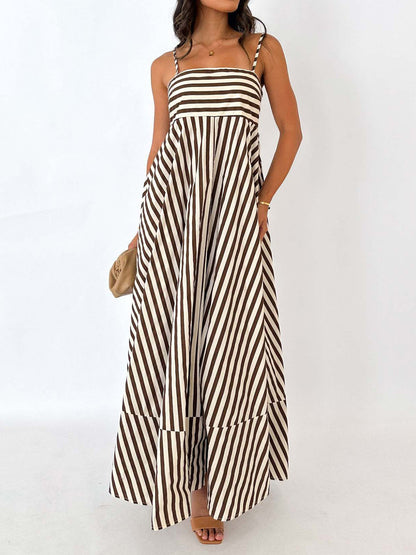 Ruœgy Striped Cami Maxi Dress