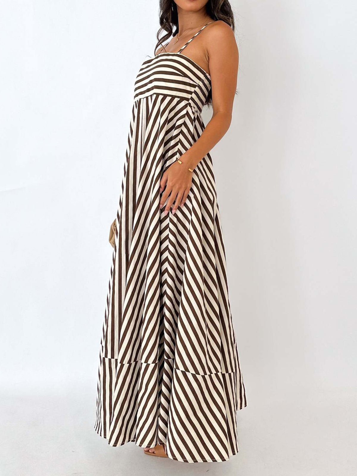 Ruœgy Striped Cami Maxi Dress