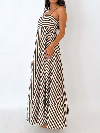 Ruœgy Striped Cami Maxi Dress