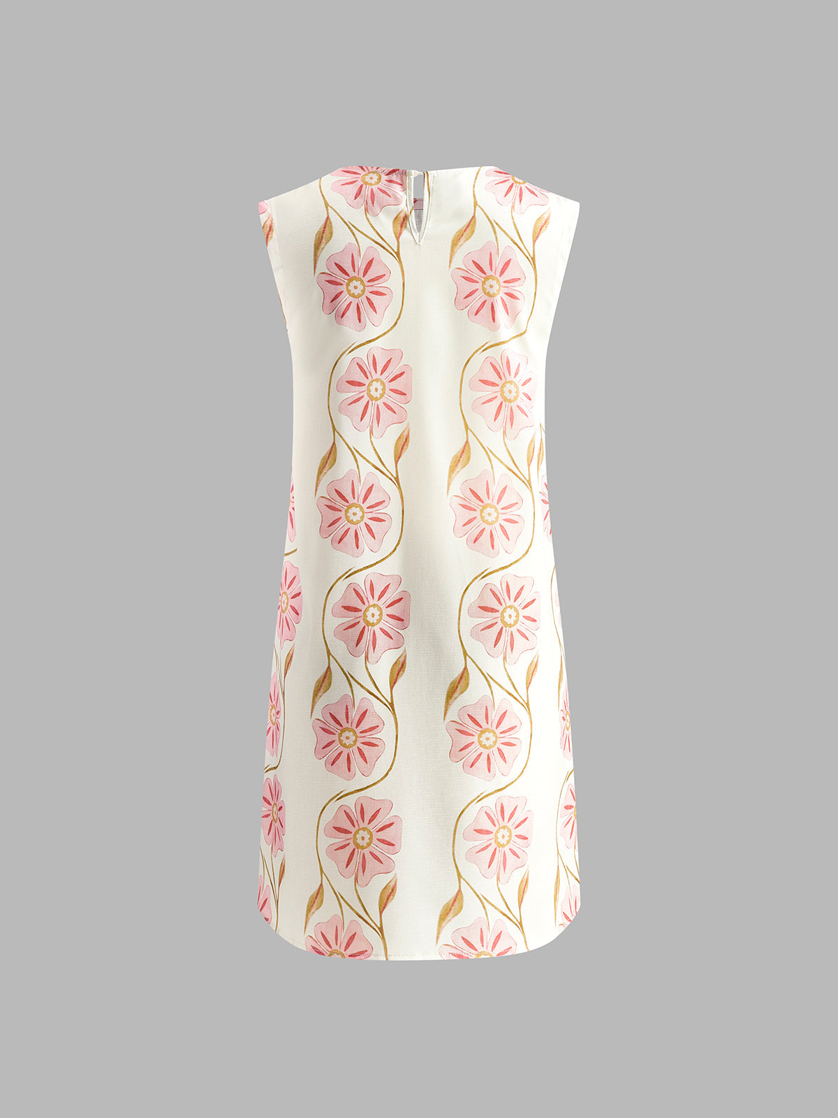 Ruœgy Robe Courte en Lin sans Manches Femme