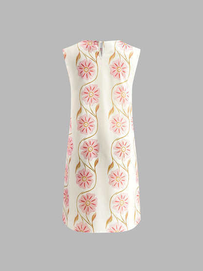 Ruœgy Robe Courte en Lin sans Manches Femme