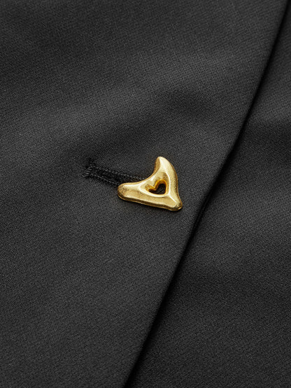 Ruœgy Button Down V Neck Blouse