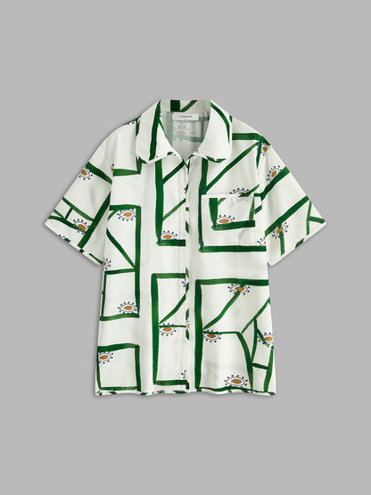 Ruœgy Print Drawstring Shorts Set