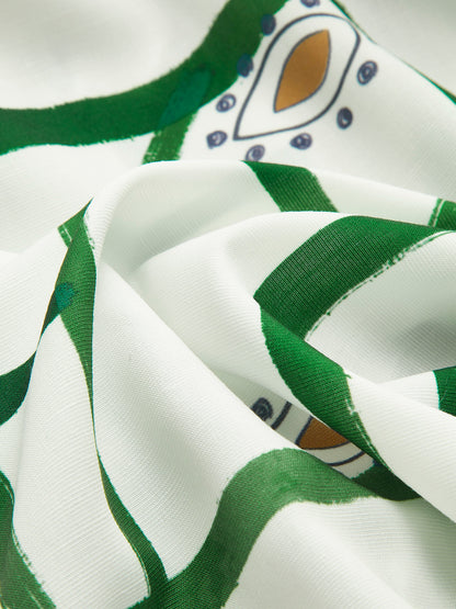 Ruœgy Print Drawstring Shorts Set