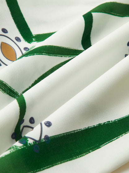 Ruœgy Print Drawstring Shorts Set