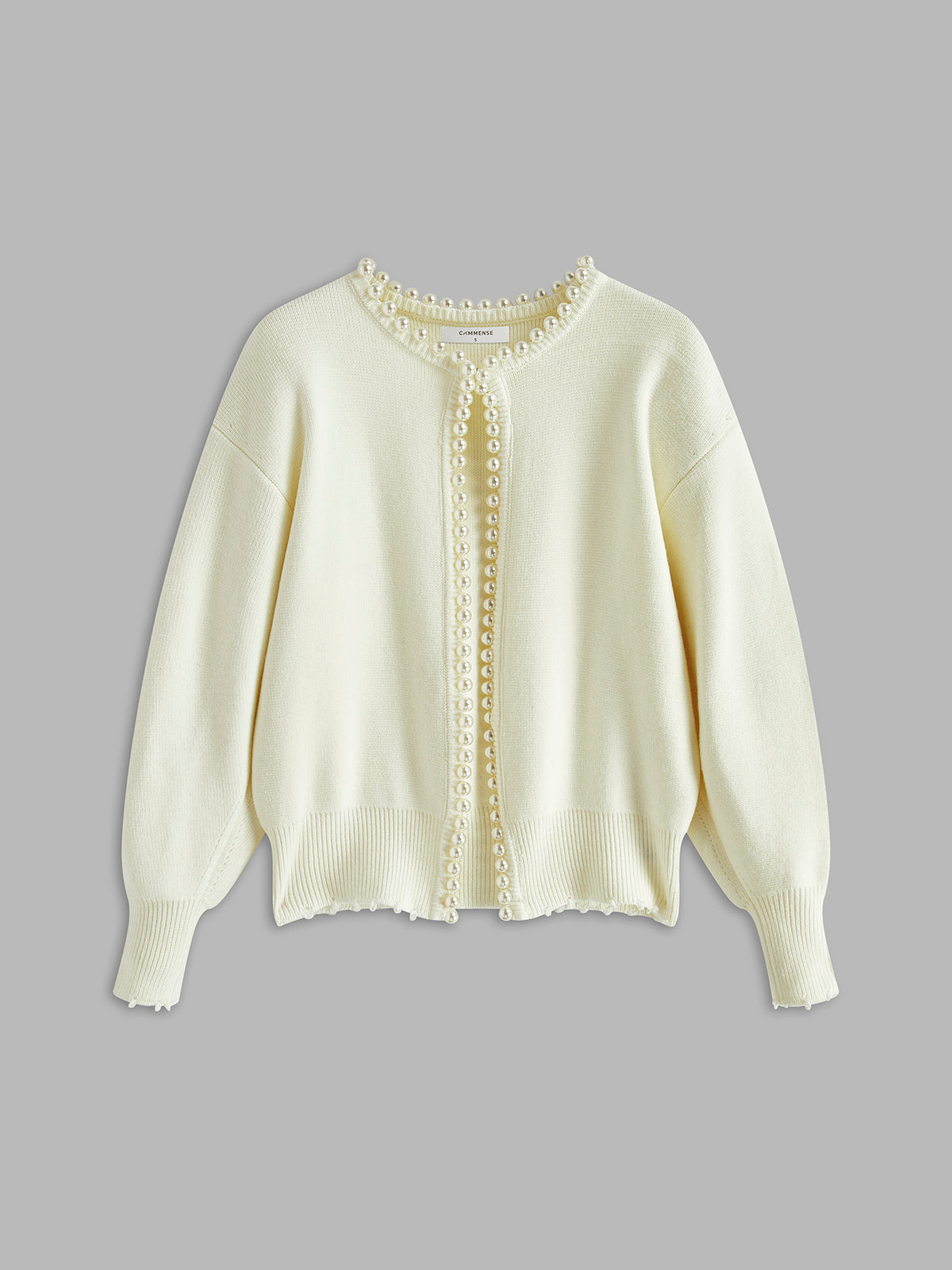 Ruœgy Pearl Trim Cardigan