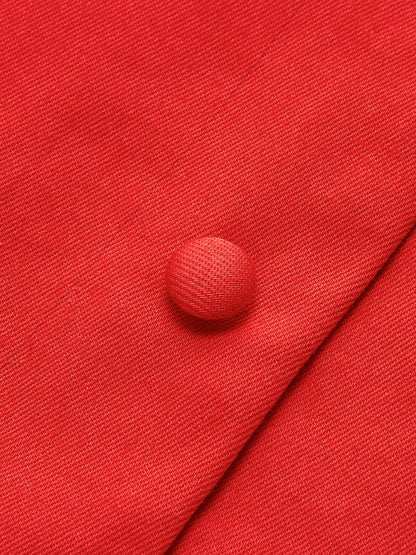 Ruœgy Robe Boutonnée Devant Sans Manches Femme