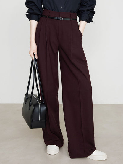 Ruœgy pantalon à pinces femme coupe droite Femme
