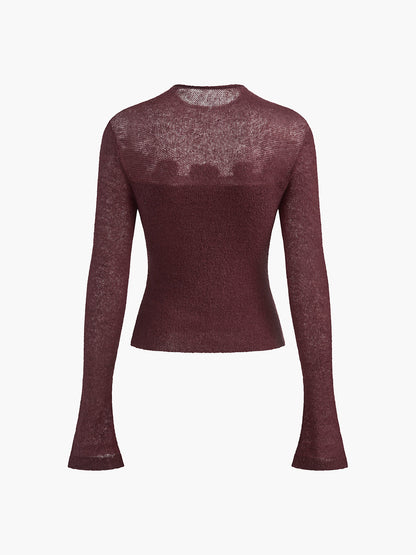 Ruœgy Pull à Fleurs 3D Femme
