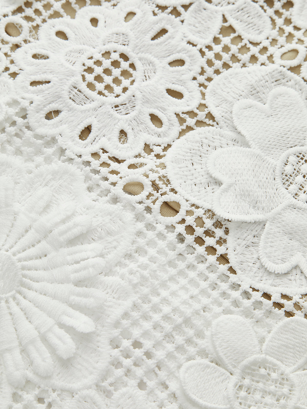 Ruœgy Ensemble Jupe Dentelle Florale Femme