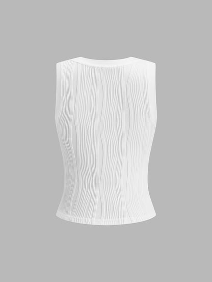 Ruœgy Wavy Textured Tank Top