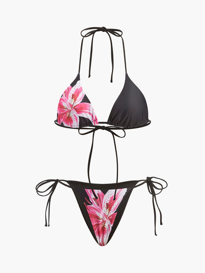 Ruœgy Maillot de Bain avec Jupe Fleuri Femme