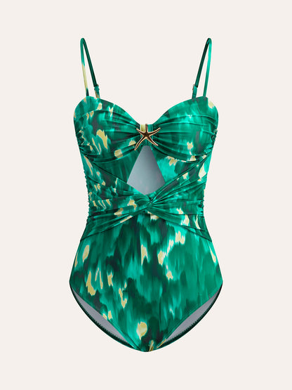 Ruœgy Maillot de Bain Croisé Étoile de Mer Femme