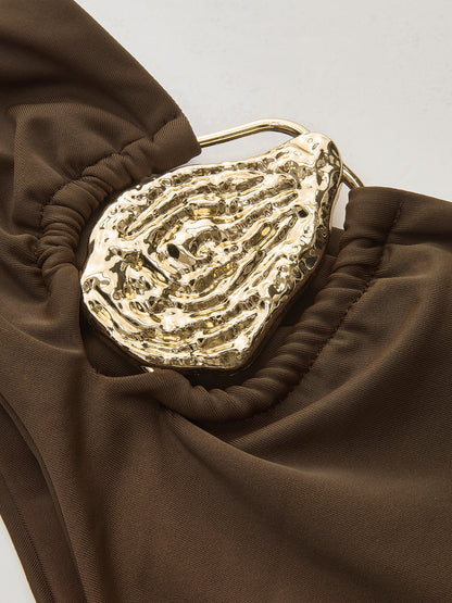 Ruœgy Bikini à Anneau Métallique Femme