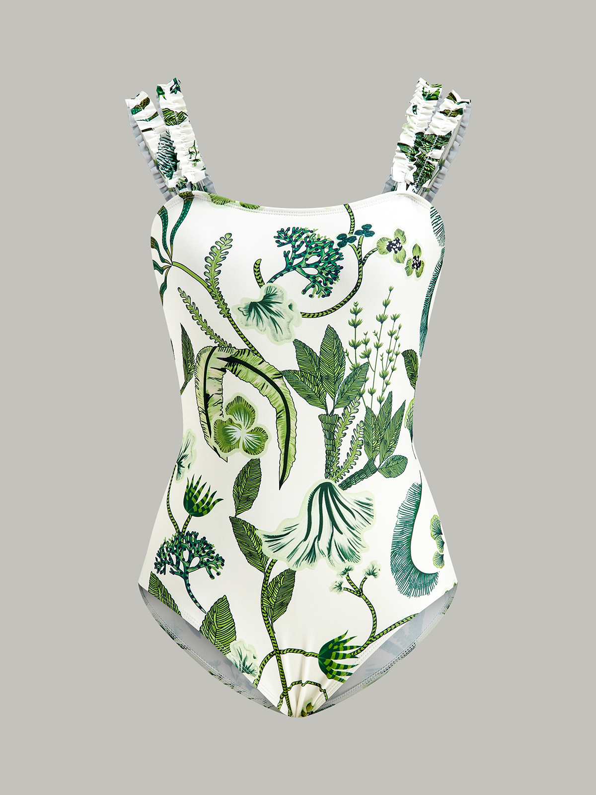 Ruœgy Maillot de Bain 1 Pièce Fleuri Femme