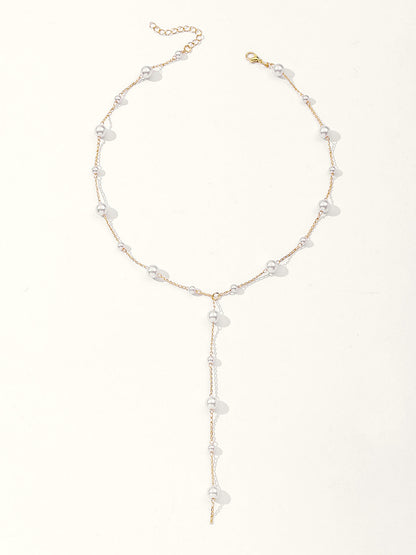 Ruœgy Pearl Drop Y-Necklace